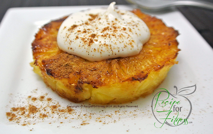 Grilled Pineapple with Cheesecake Filling Recipe