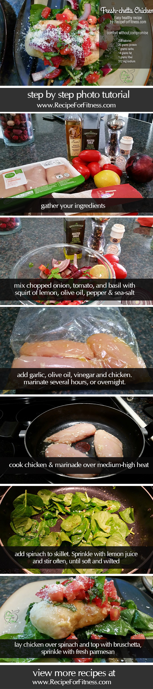 step by step instructions for Freshetta Chicken!