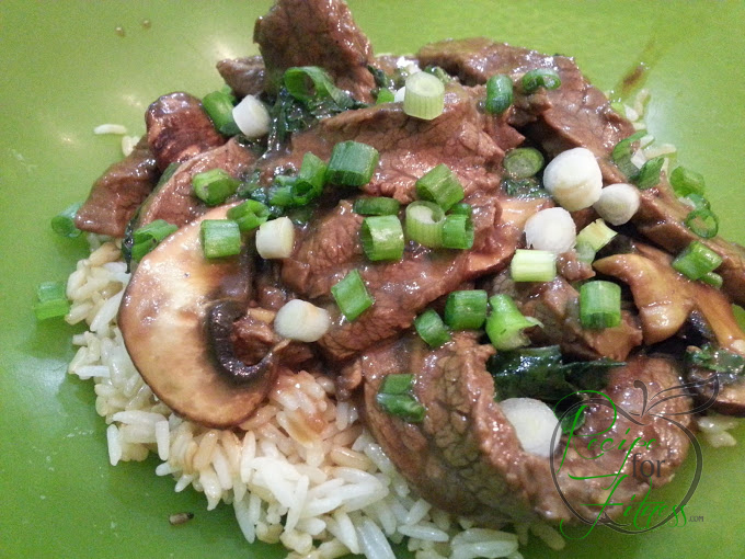 Ginger, Beef, Mushroom and Kale Stir-Fry - clean and healthy recipe