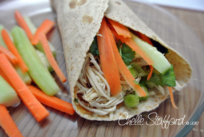 Thai Chicken Wrap - clean and healthy recipe