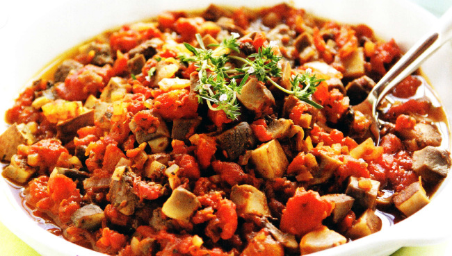 Turkey, Mushroom and Tomato Sauce - clean and healthy recipe
