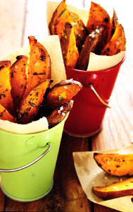 Sweet Potato Oven Fries Recipe - Clean Eating