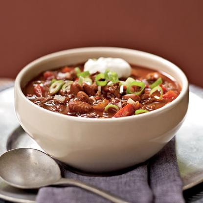 clean slow cooker recipe - bison chili