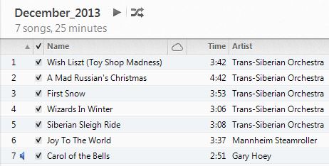 holiday music for workout or cardio